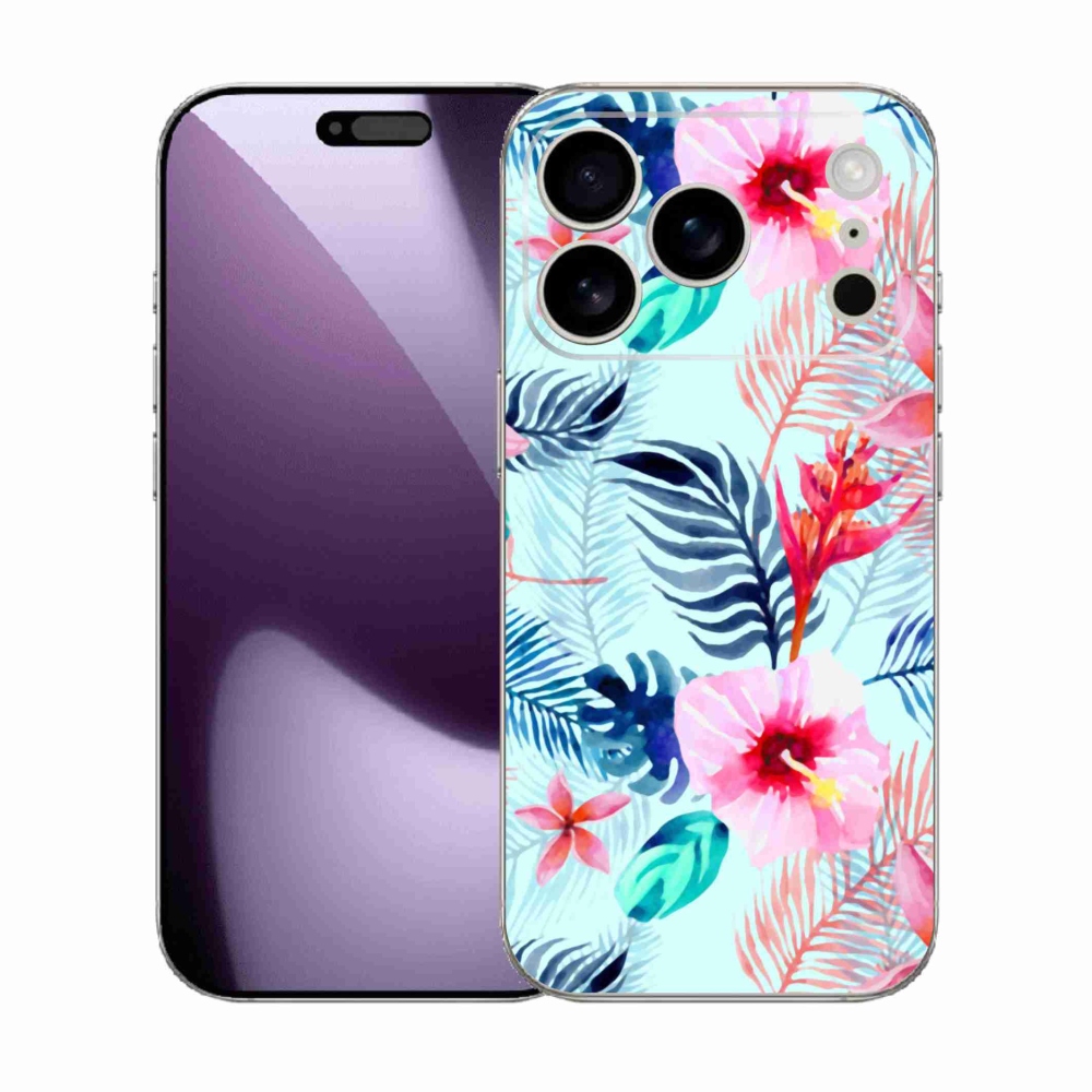 Gélový kryt mmCase na iPhone 17 Pro - kvety