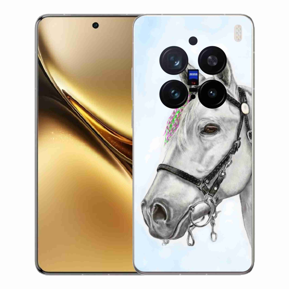 Gélový kryt mmCase na Vivo X200 Pro 5G - biely kôň 1
