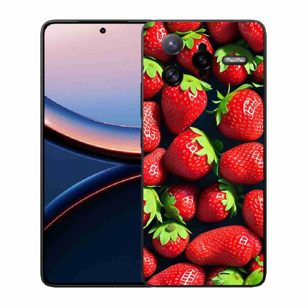 Gélový kryt mmCase na Xiaomi Poco F7 Ultra - jahody