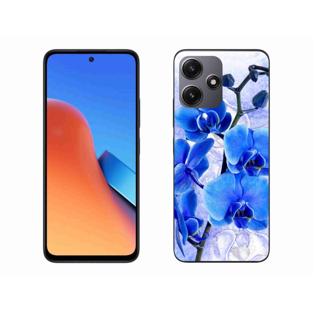 Gélový kryt mmCase na Xiaomi Redmi 12 5G - modré kvety