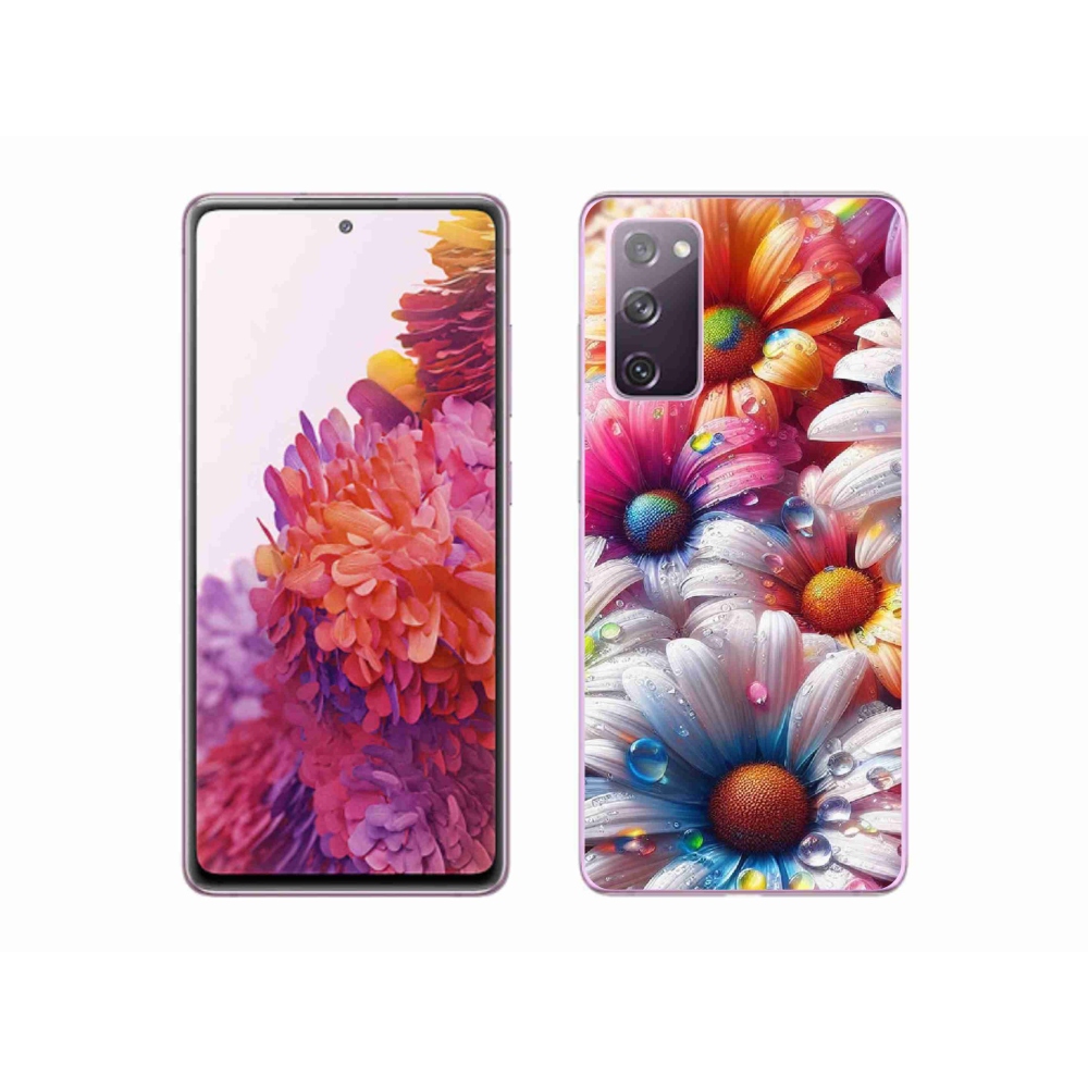 Gélový kryt mmCase na Samsung Galaxy S20 FE - farebné margaréty