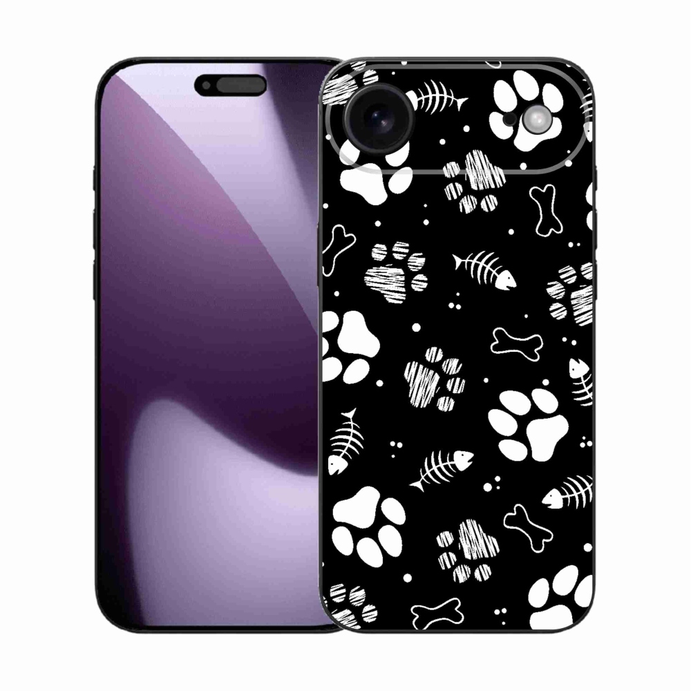 Gélový kryt mmCase na iPhone 17 Air - psie labky