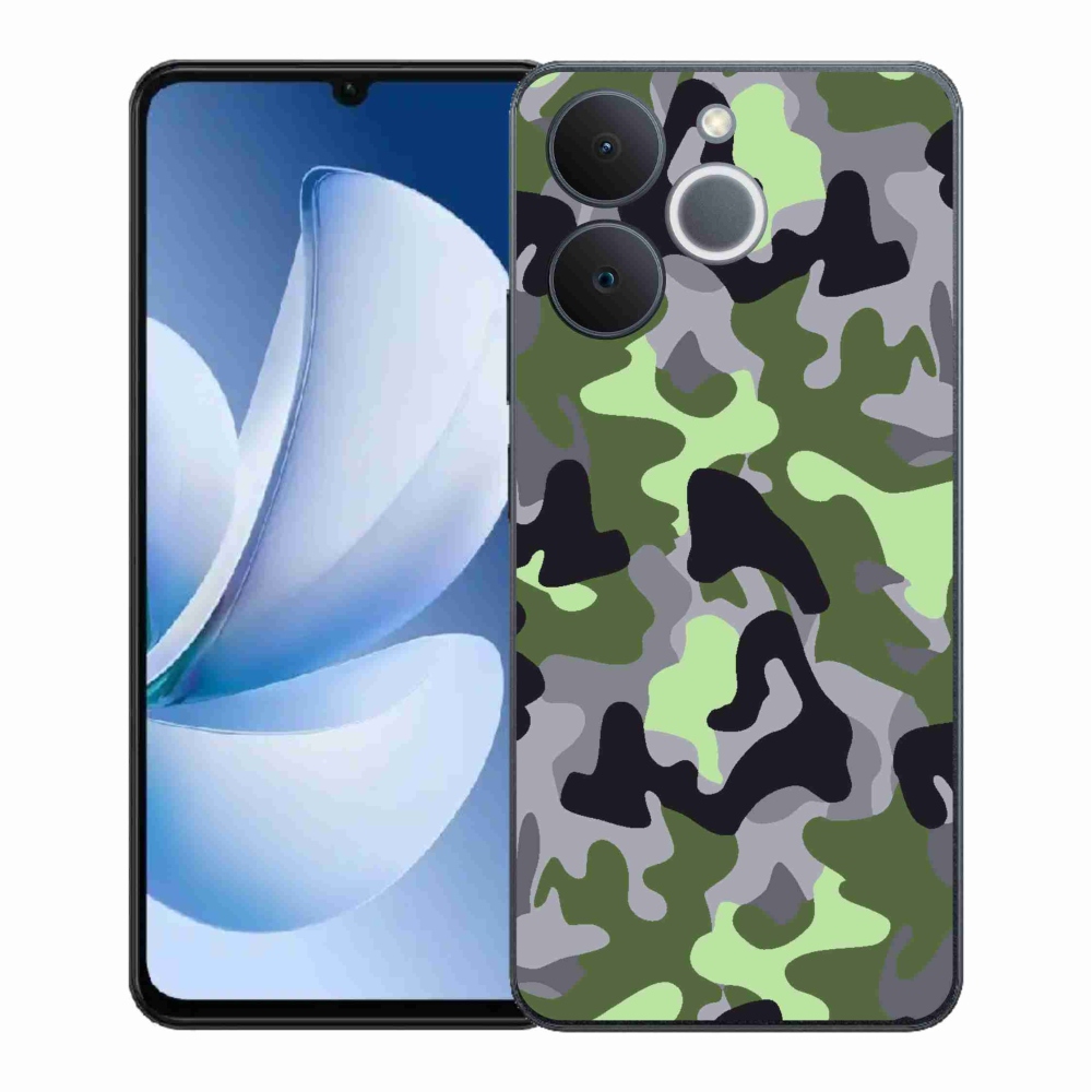 Gélový kryt mmCase na Realme Note 70T - maskáčový vzor 7