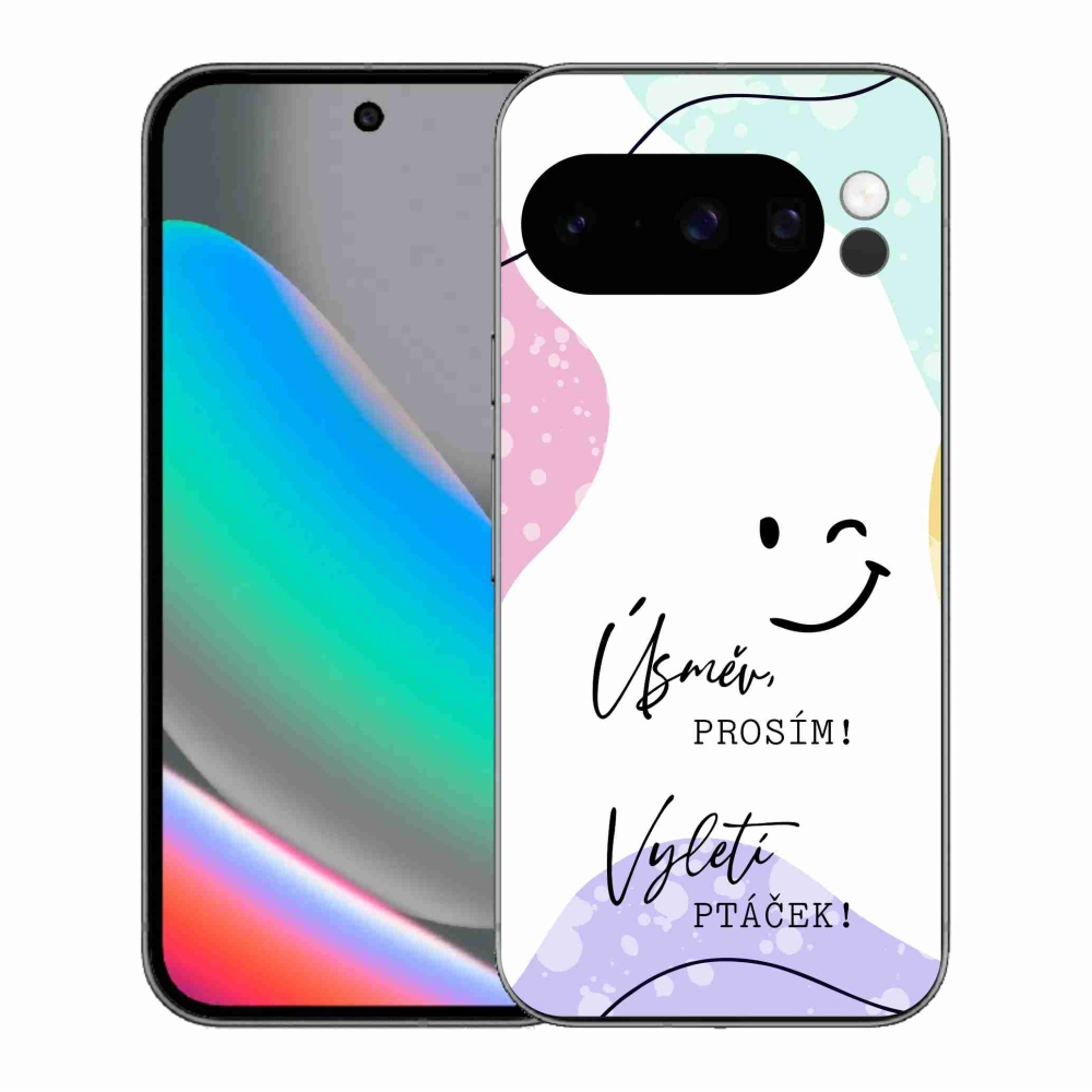 Gélový kryt mmCase na Google Pixel 10 Pro - vtipný text 4 biele pozadie