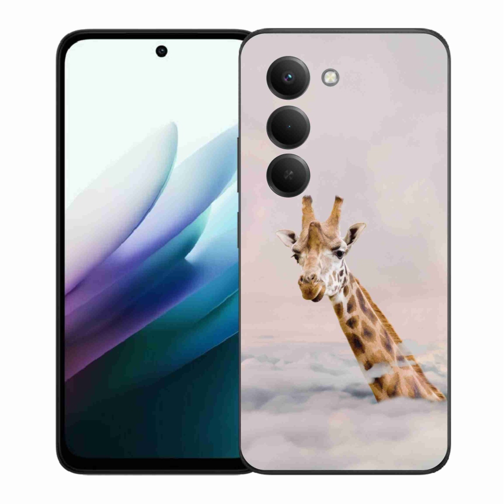 Gélový kryt mmCase na Xiaomi Redmi 15 4G/5G (171mm) - žirafa v oblakoch