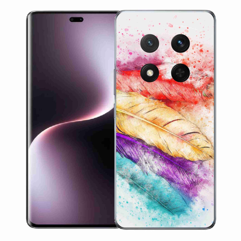 Gélový kryt mmCase na Honor Magic 7 Lite 5G - farebné perie