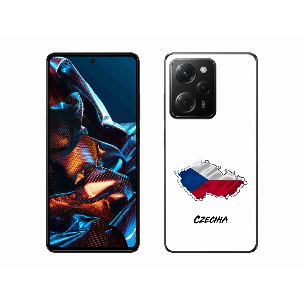 Gélový kryt mmCase na Xiaomi Poco X5 Pro 5G - Czechia biele pozadie