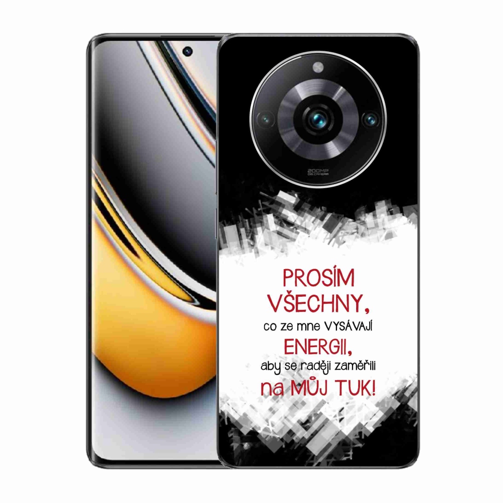 Gélový kryt mmCase na Realme 11 Pro/11 Pro+ - vtipný text 1 červený