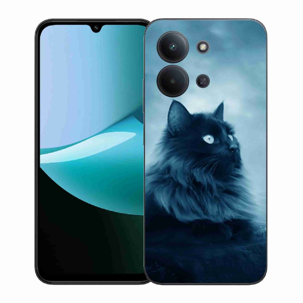 Gélový kryt mmCase na Xiaomi Redmi 15C 4G (171mm)/Poco C85 4G (171mm) - čierna mačka 1