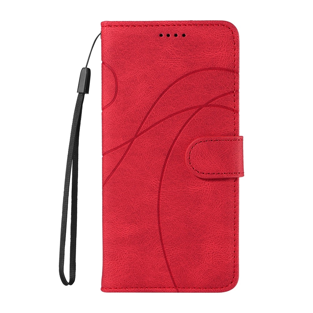 Curved knižkové puzdro na Realme 14 5G/14T 5G - červené