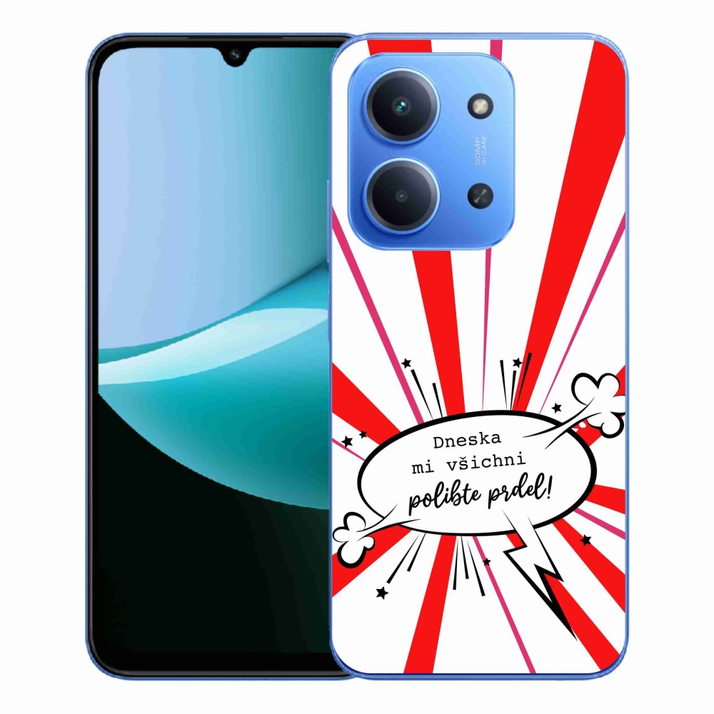 Gélový kryt mmCase na Xiaomi Redmi 15C 4G/5G (173mm) - vtipný text 15 biele pozadie