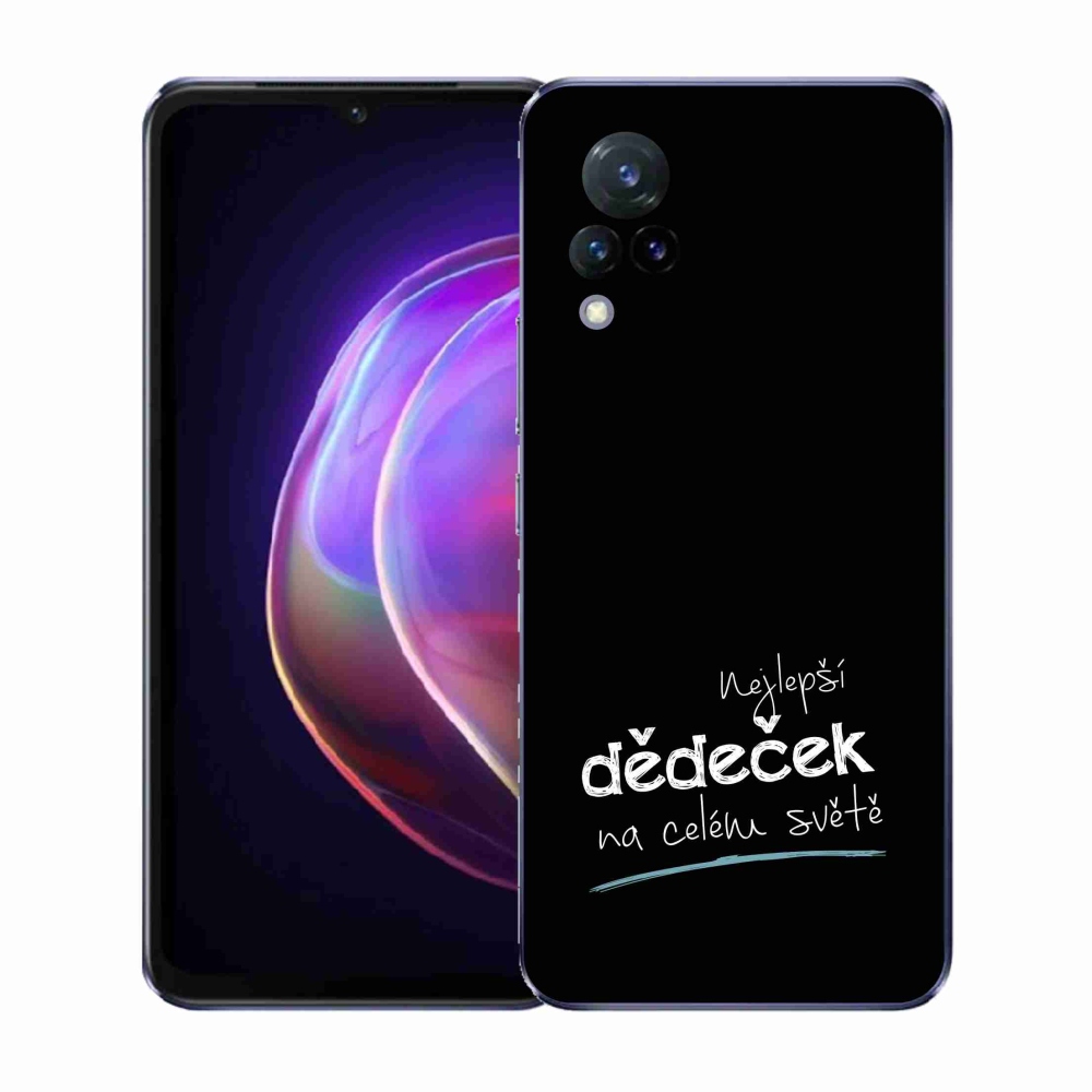 Gélový kryt mmCase na Vivo V21 4G/5G - najlepší starý otec 3 čierne pozadie