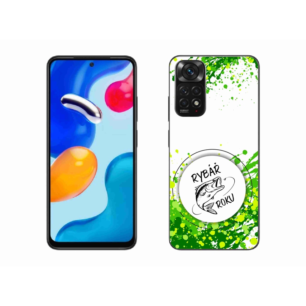 Gélový kryt mmCase na Xiaomi Redmi Note 11S 4G - rybár roka biele pozadie