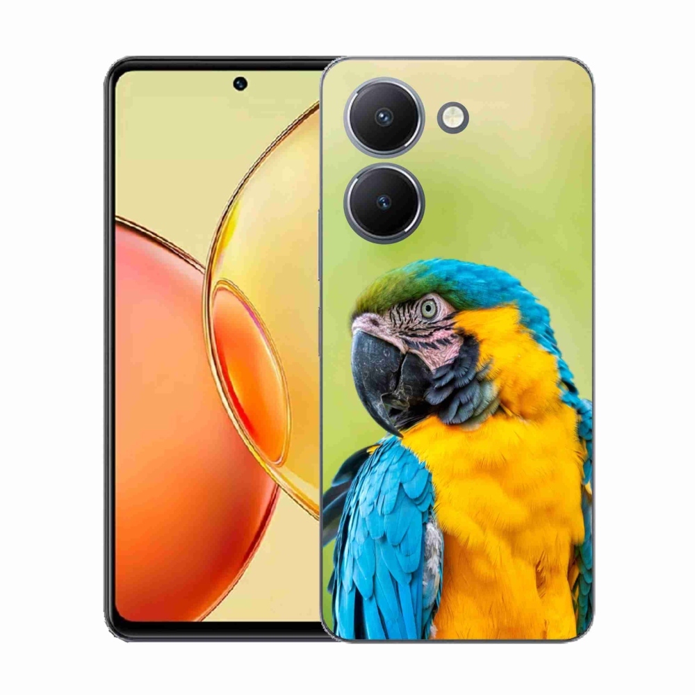 Gélový kryt mmCase na Vivo Y36 - papagáj ara 2
