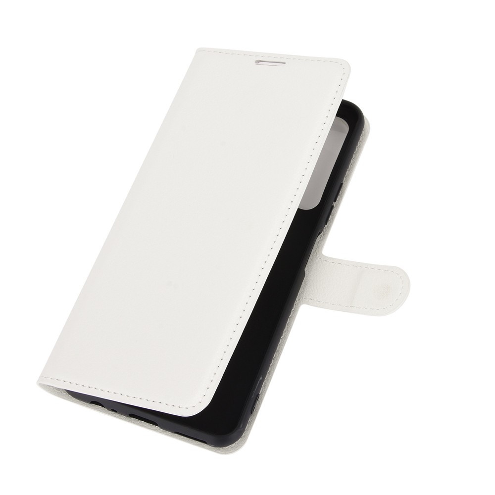 Litchi knižkové púzdro na Huawei P Smart (2021) - biele