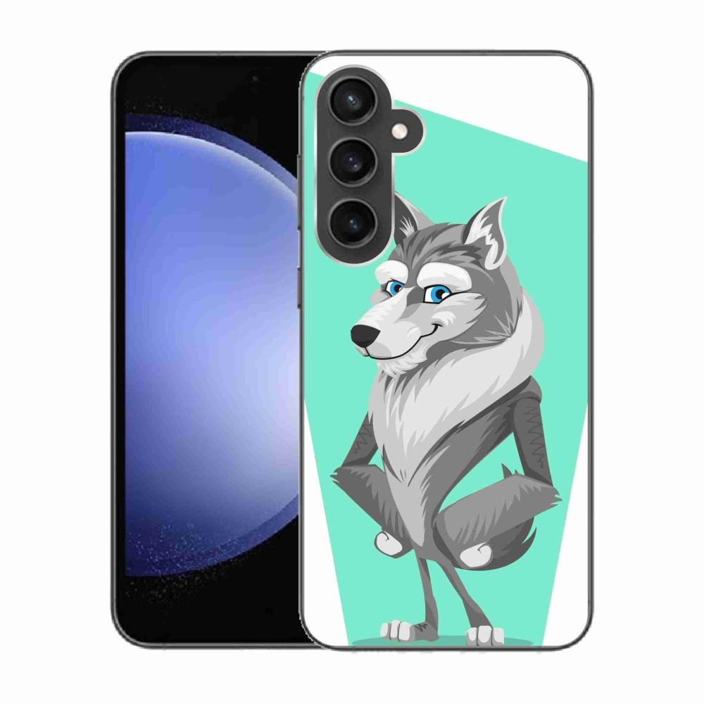 Gélový kryt mmCase na Samsung Galaxy S23 FE - kreslený vlk