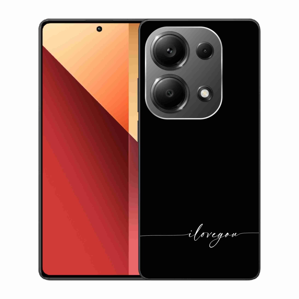 Gélový kryt mmCase na Xiaomi Redmi Note 13 Pro 4G/Poco M6 Pro - I love you čierne pozadie