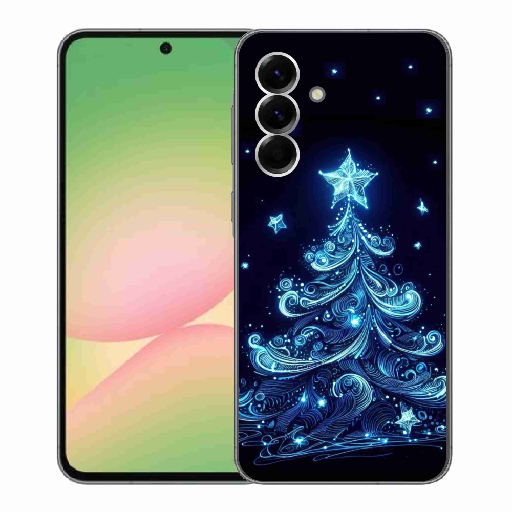 Gélový kryt mmCase na Samsung Galaxy A56 5G - neónový vianočný stromček 4