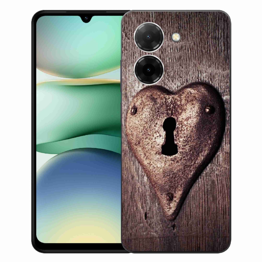 Gélový kryt mmCase na Xiaomi Redmi A5 (171.7x77.8x8.3mm) - zámok v tvare srdca