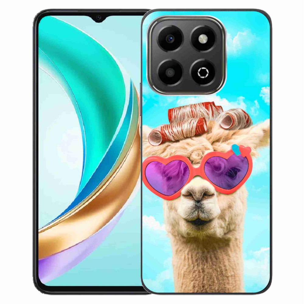 Gélový kryt mmCase na Honor X6b - lama s okuliarmi