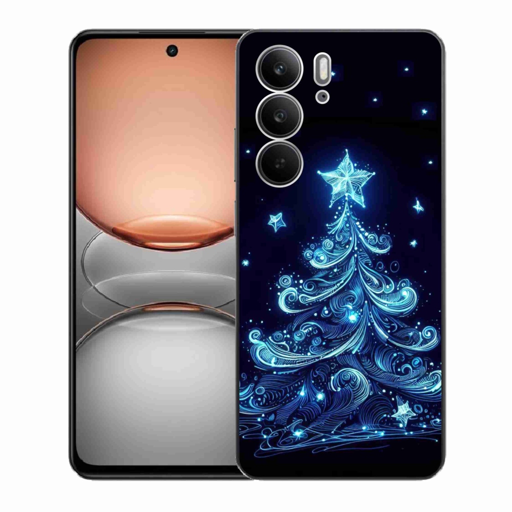 Gélový kryt mmCase na Realme C75 - neónový vianočný stromček 4