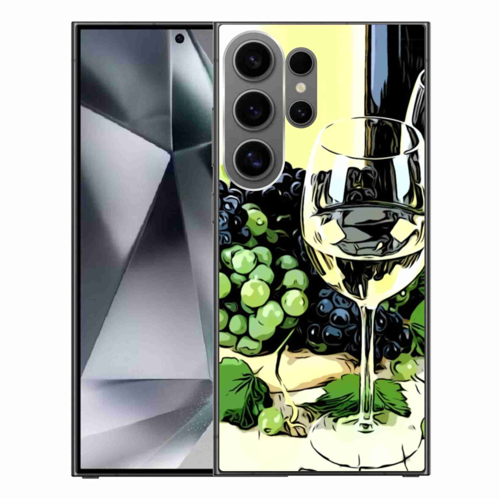 Gélový kryt mmCase na Samsung Galaxy S24 Ultra - pohár vína