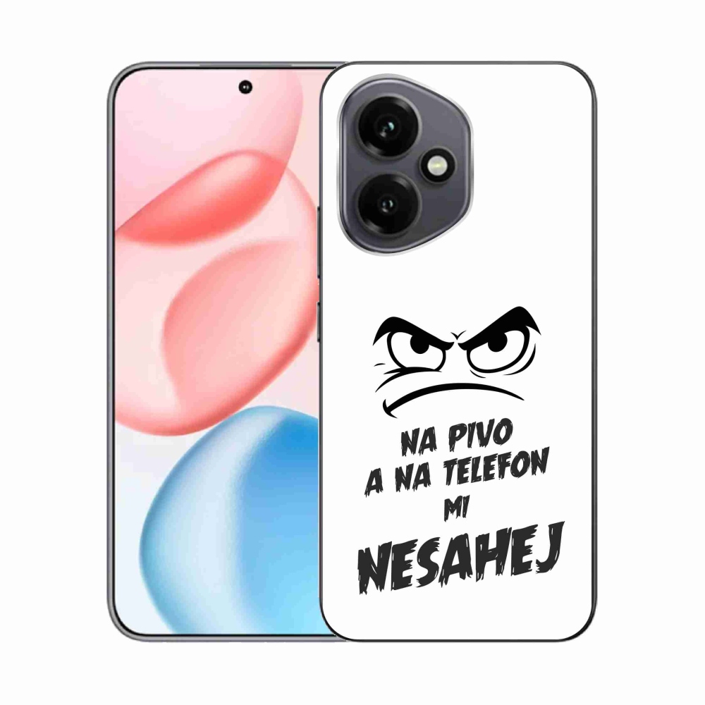 Gélový kryt mmCase na Honor 400 - pivný motív 2 biele pozadie