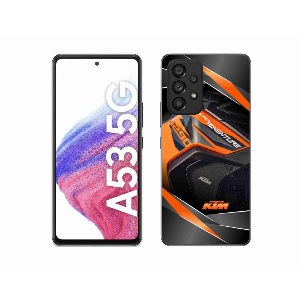 Gélový kryt mmCase na Samsung Galaxy A53 5G - motorka ktm