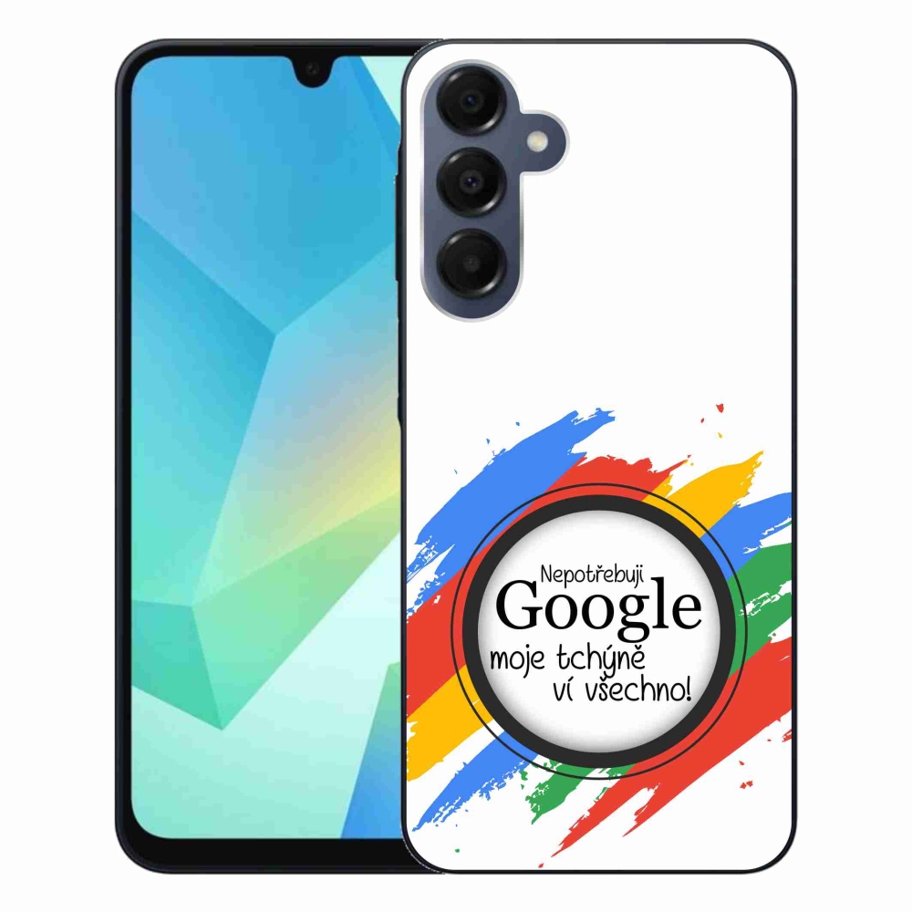 Gélový kryt mmCase na Samsung Galaxy A16 4G/5G - svokra vie všetko biele pozadie
