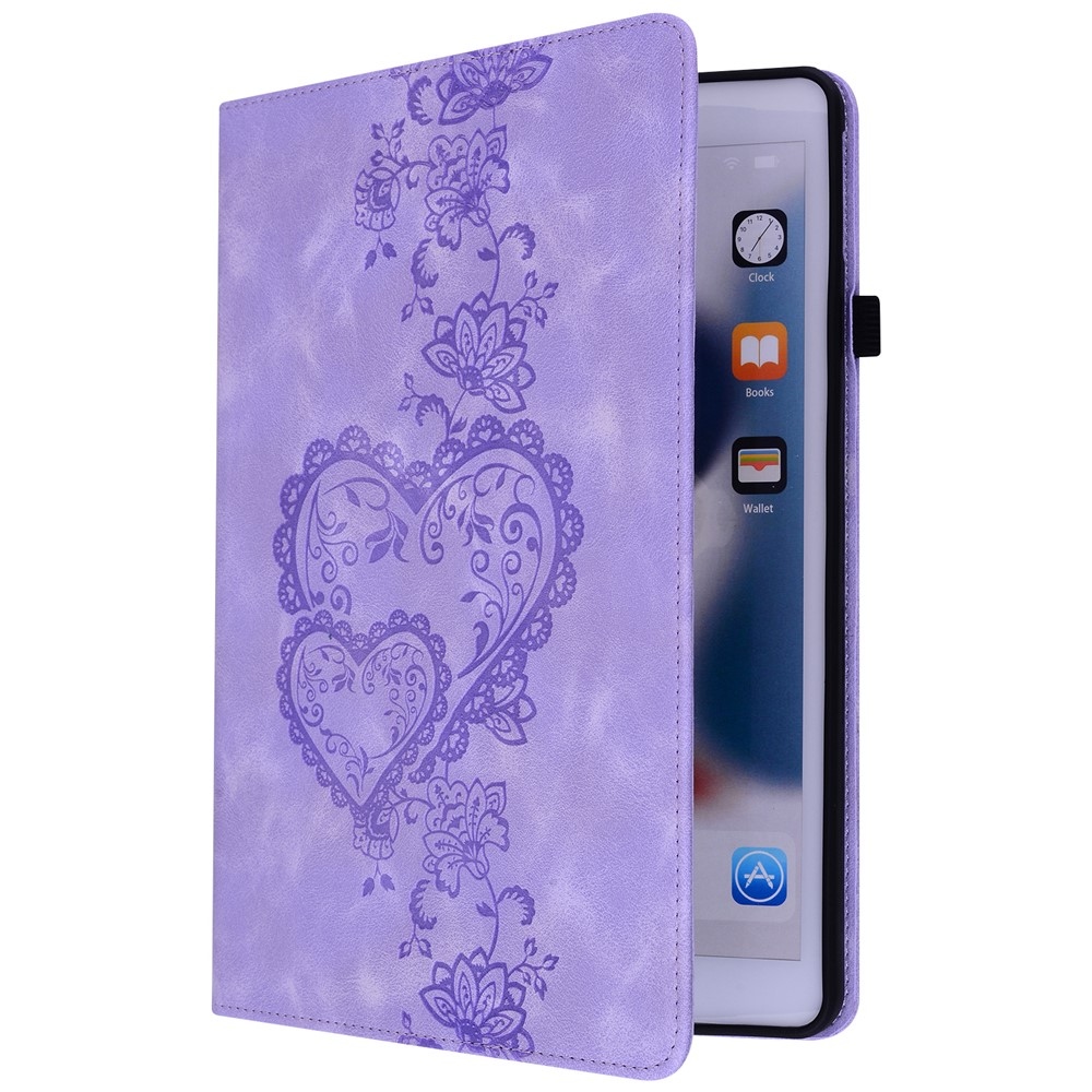 Heart zatváracie púzdro na tablet Xiaomi Redmi Pad SE 8.7 - fialové