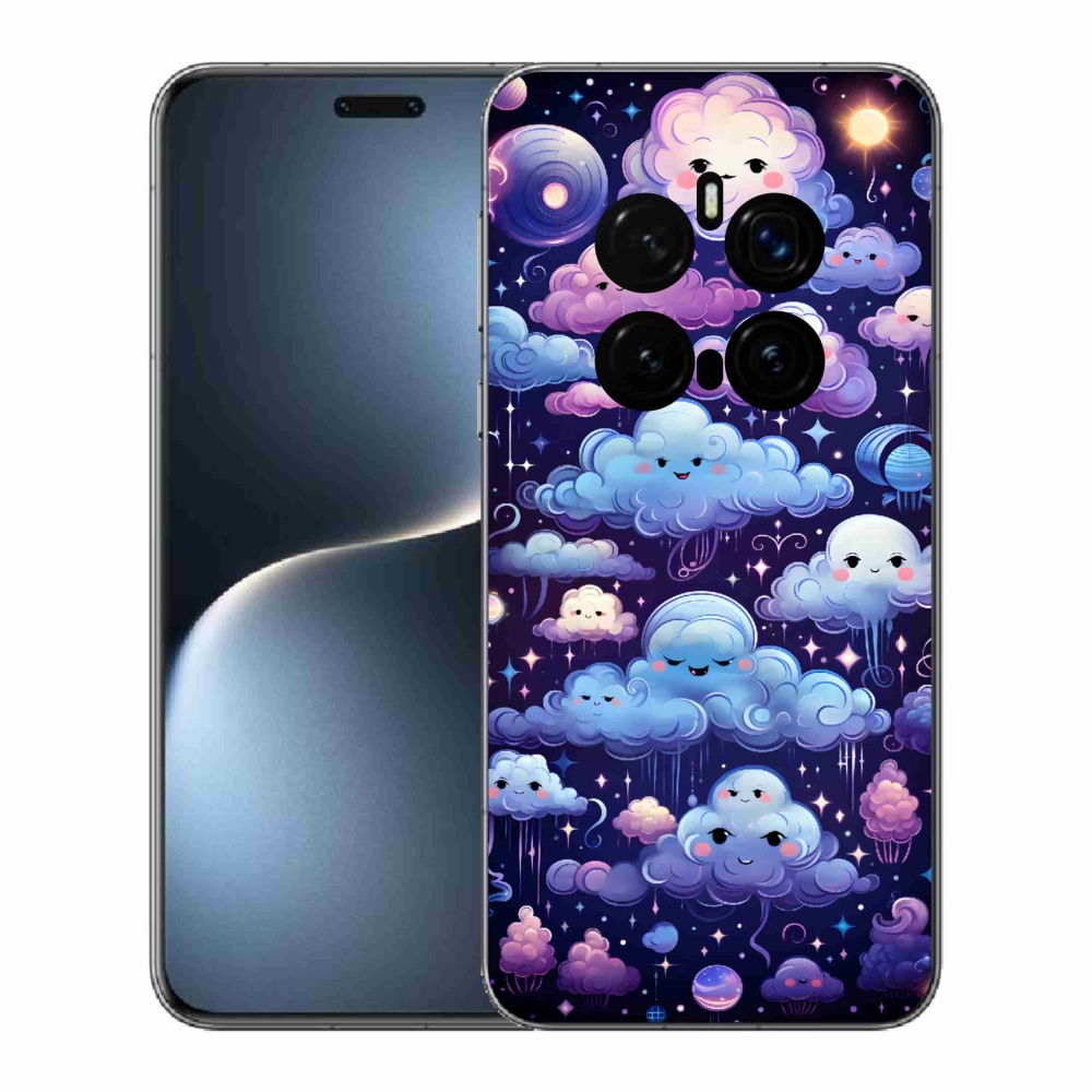 Gélový kryt mmCase na Honor Magic 7 Pro 5G - mráčiky