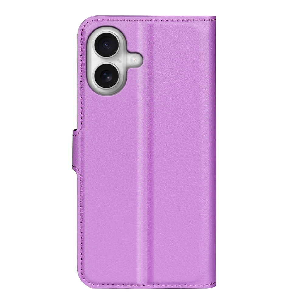 Litchi knižkové púzdro na iPhone 17 - fialové