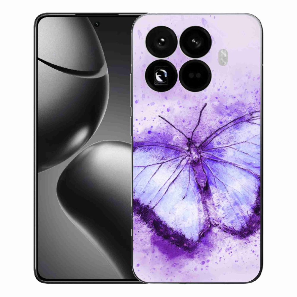 Gélový kryt mmCase na Xiaomi 15T Pro - fialový motýľ