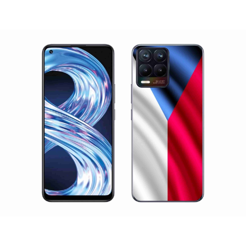 Gélový kryt mmCase na mobil Realme 8 Pro - česká vlajka