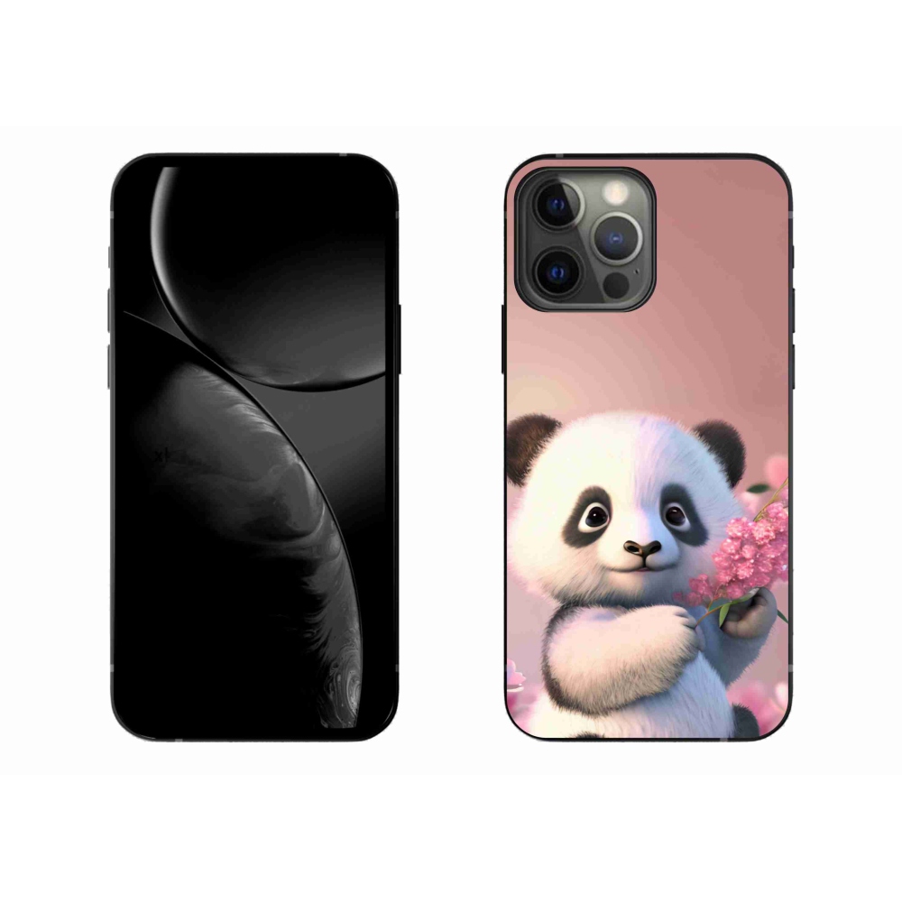 Gélový kryt mmCase na iPhone 13 Pro Max 6.7 - roztomilá panda