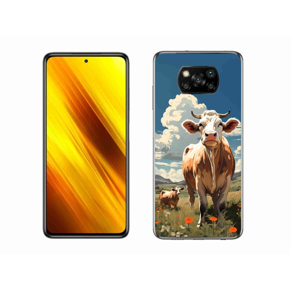 Gélový kryt mmCase na Xiaomi Poco X3 Pro - kravy na lúke