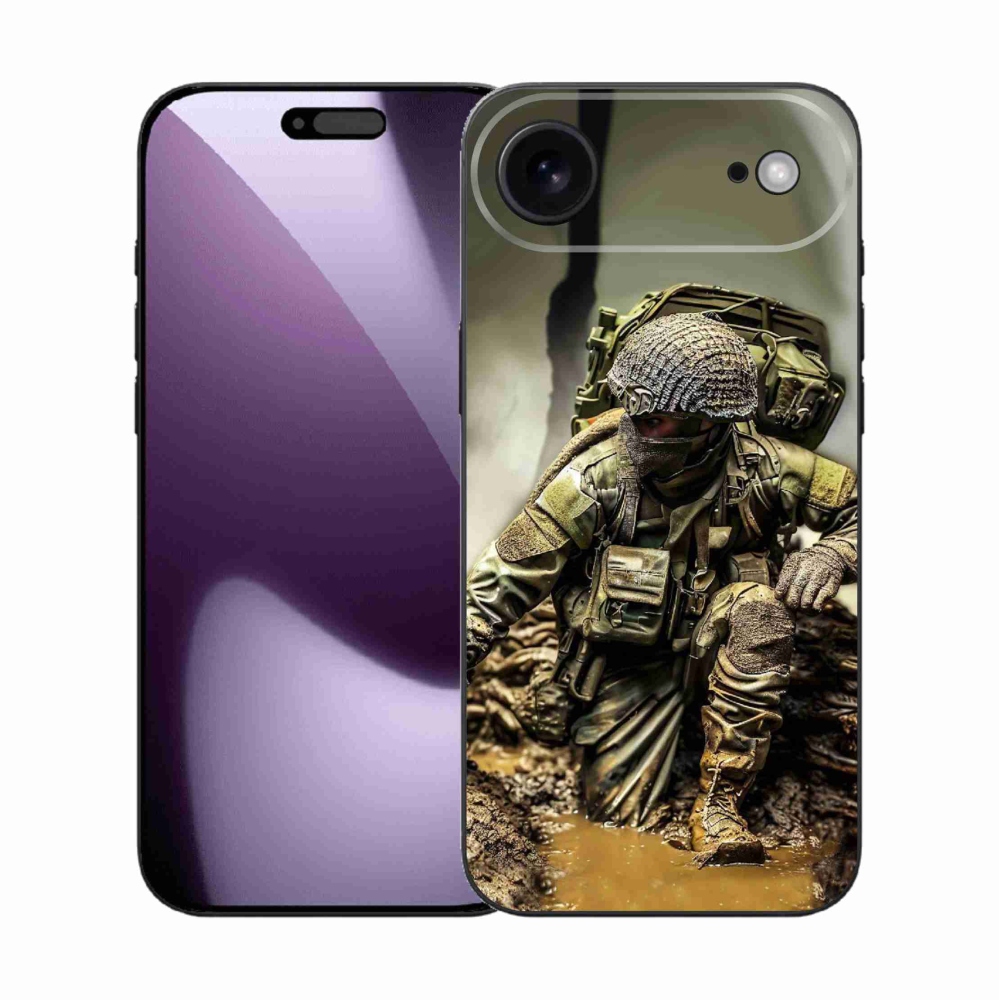 Gélový kryt mmCase na iPhone 17 Air - vojak