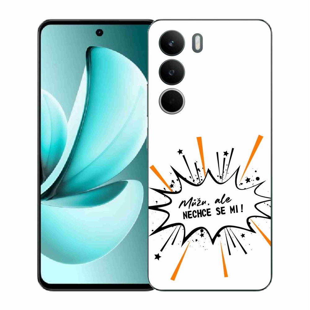 Gélový kryt mmCase na Realme C71 - vtipný text 11 biele pozadie