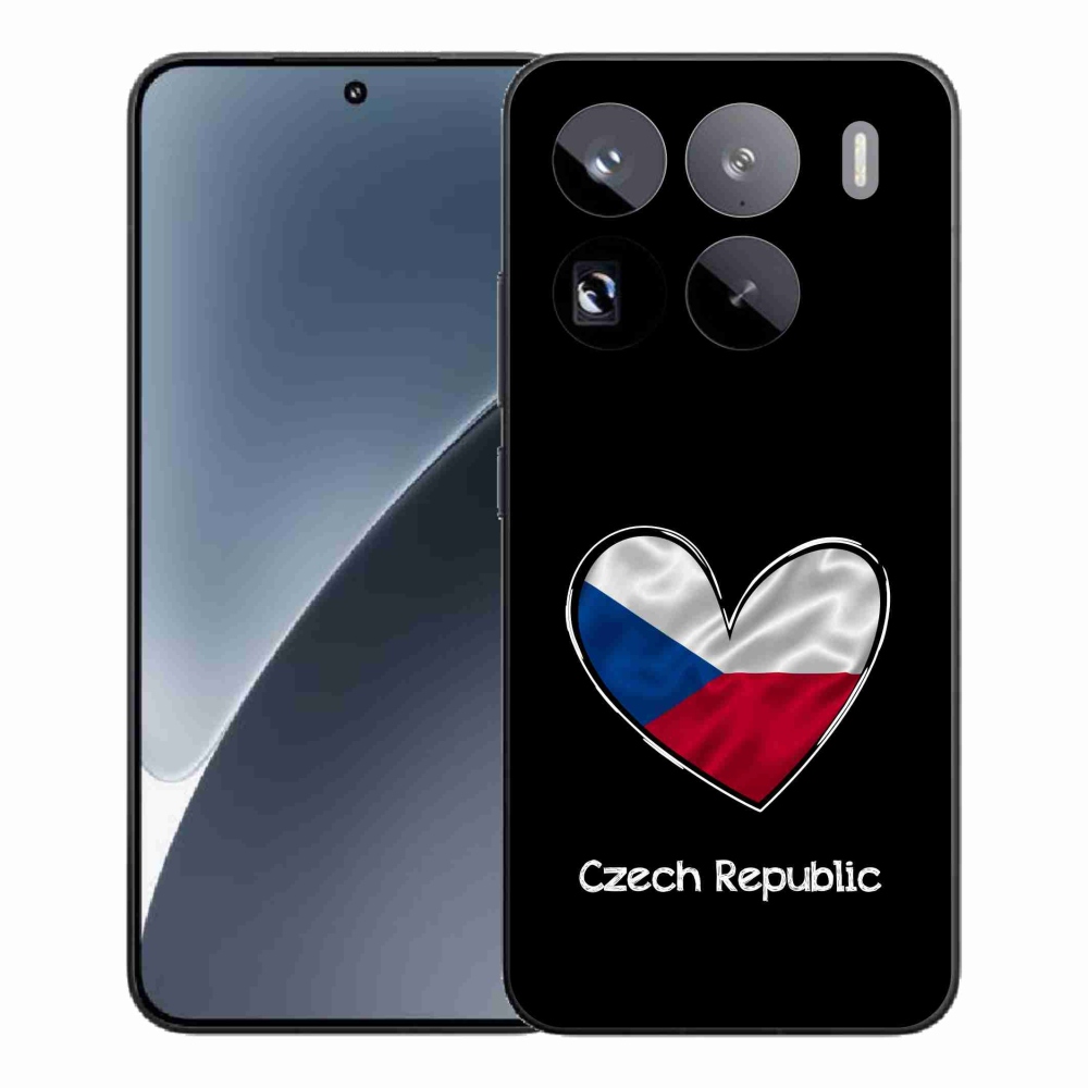 Gélový kryt mmCase na Xiaomi 15 Pro - vlajka srdca čierne pozadie