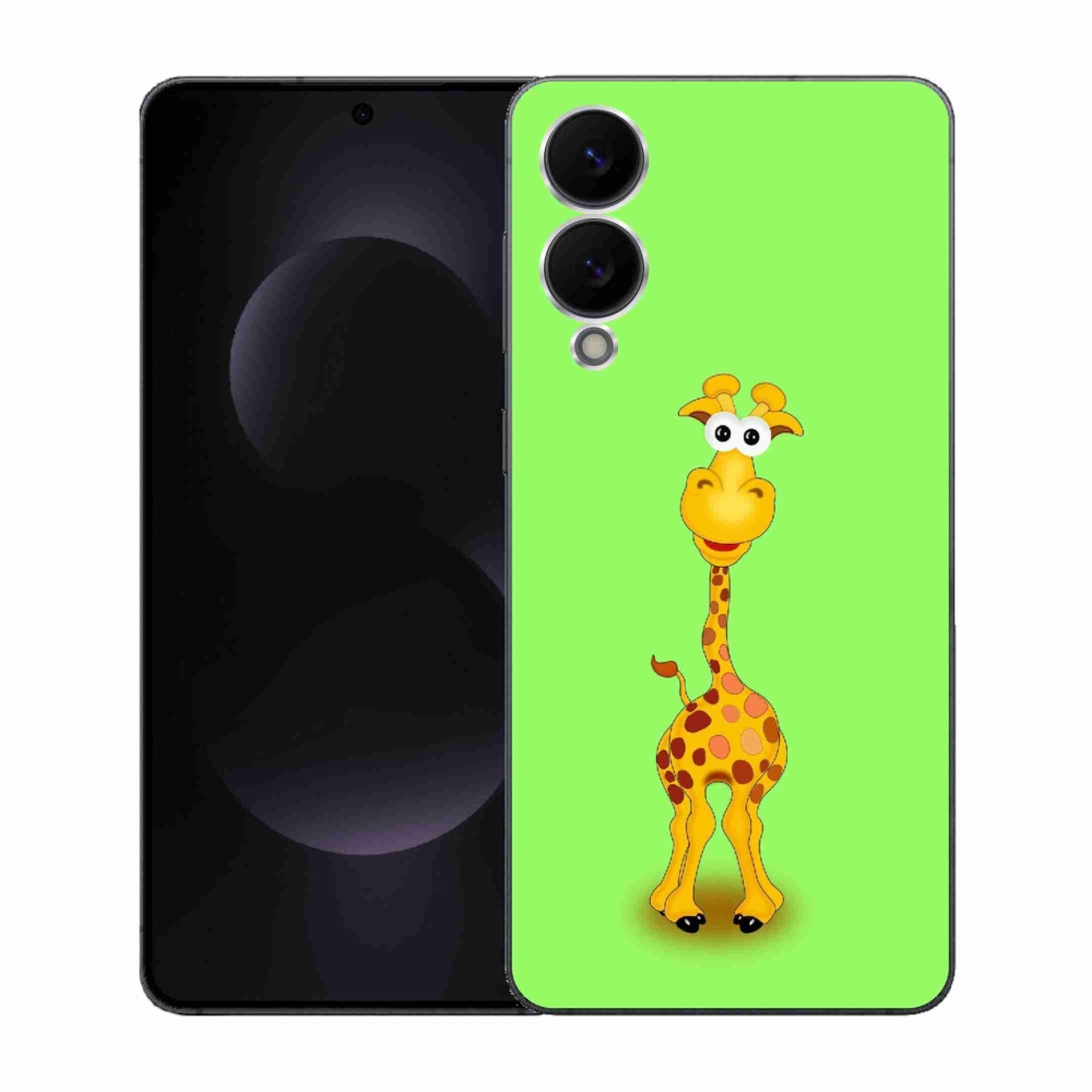 Gélový kryt mmCase na Samsung Galaxy S25 Edge - kreslená žirafa
