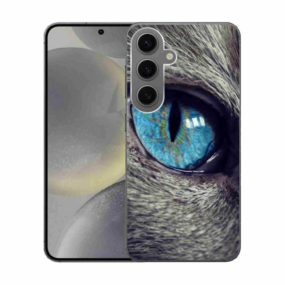 Gélový kryt mmCase na Samsung Galaxy S24 - modré mačacie oko