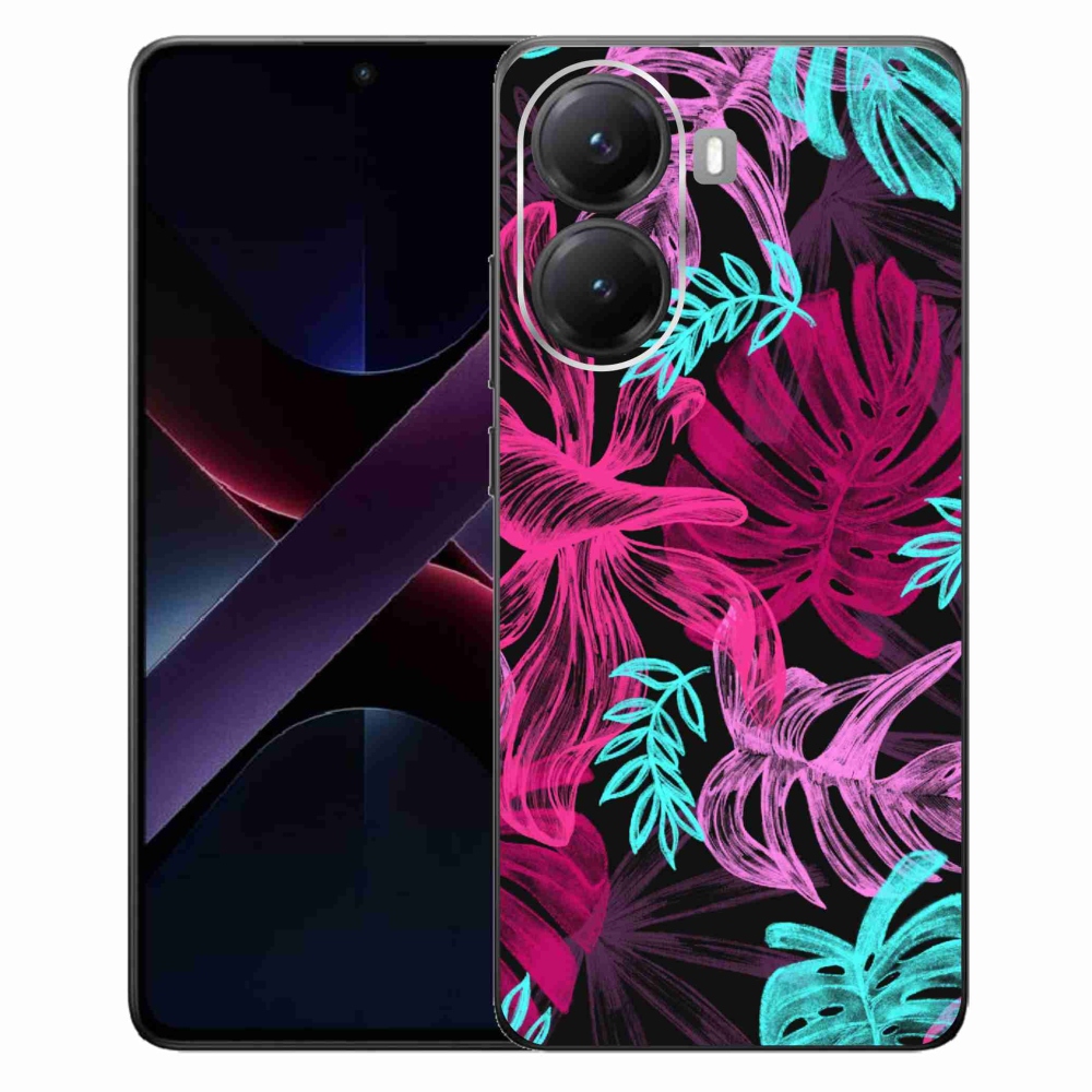 Gélový kryt mmCase na Xiaomi Poco X7 Pro 5G - kvety 1