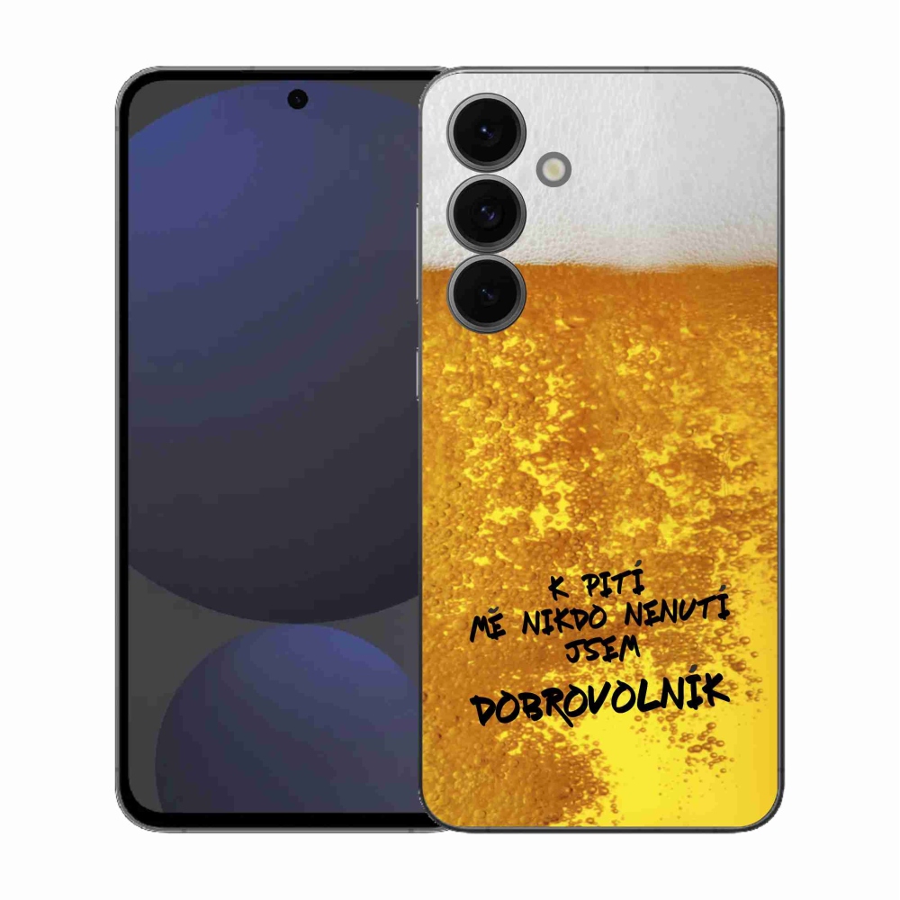 Gélový kryt mmCase na Samsung Galaxy S25 FE - pivný motív 4