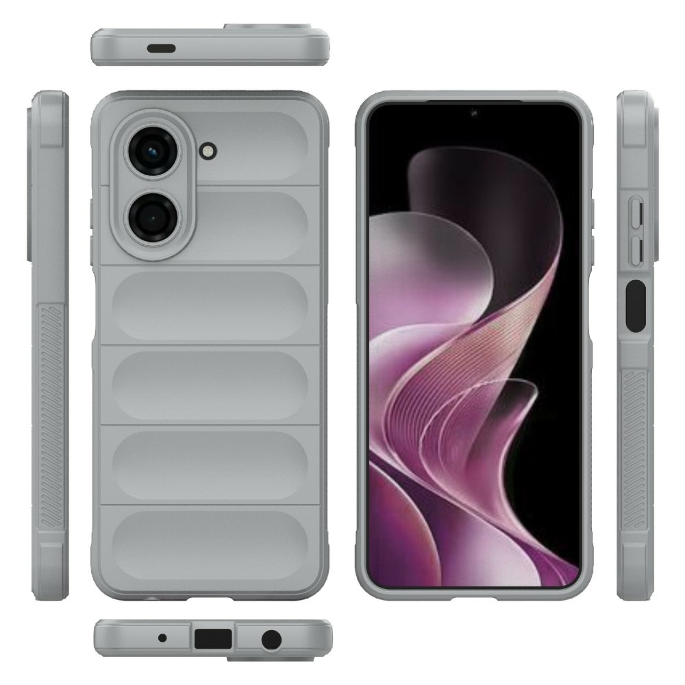 Rugg odolný gélový obal na Xiaomi Redmi A5 (171.7x77.8x8.3mm) - svetlosivý