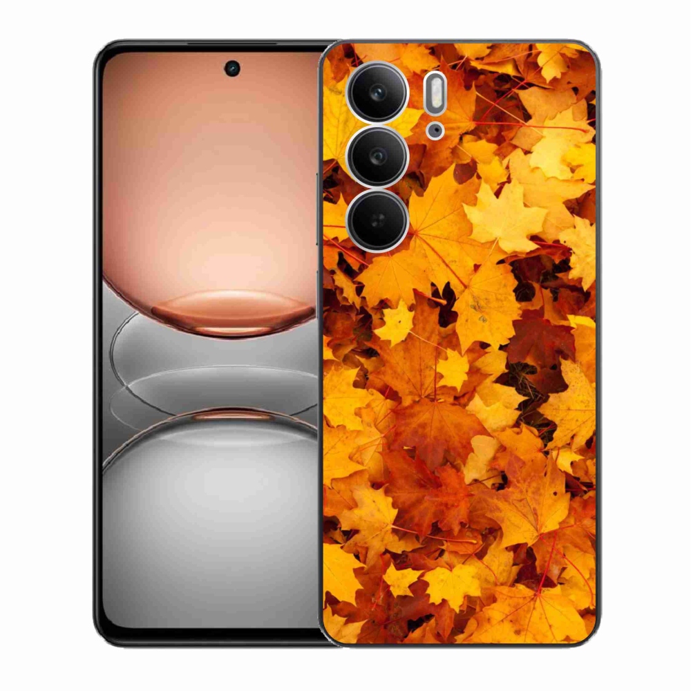 Gélový kryt mmCase na Realme C75 - javorové listy