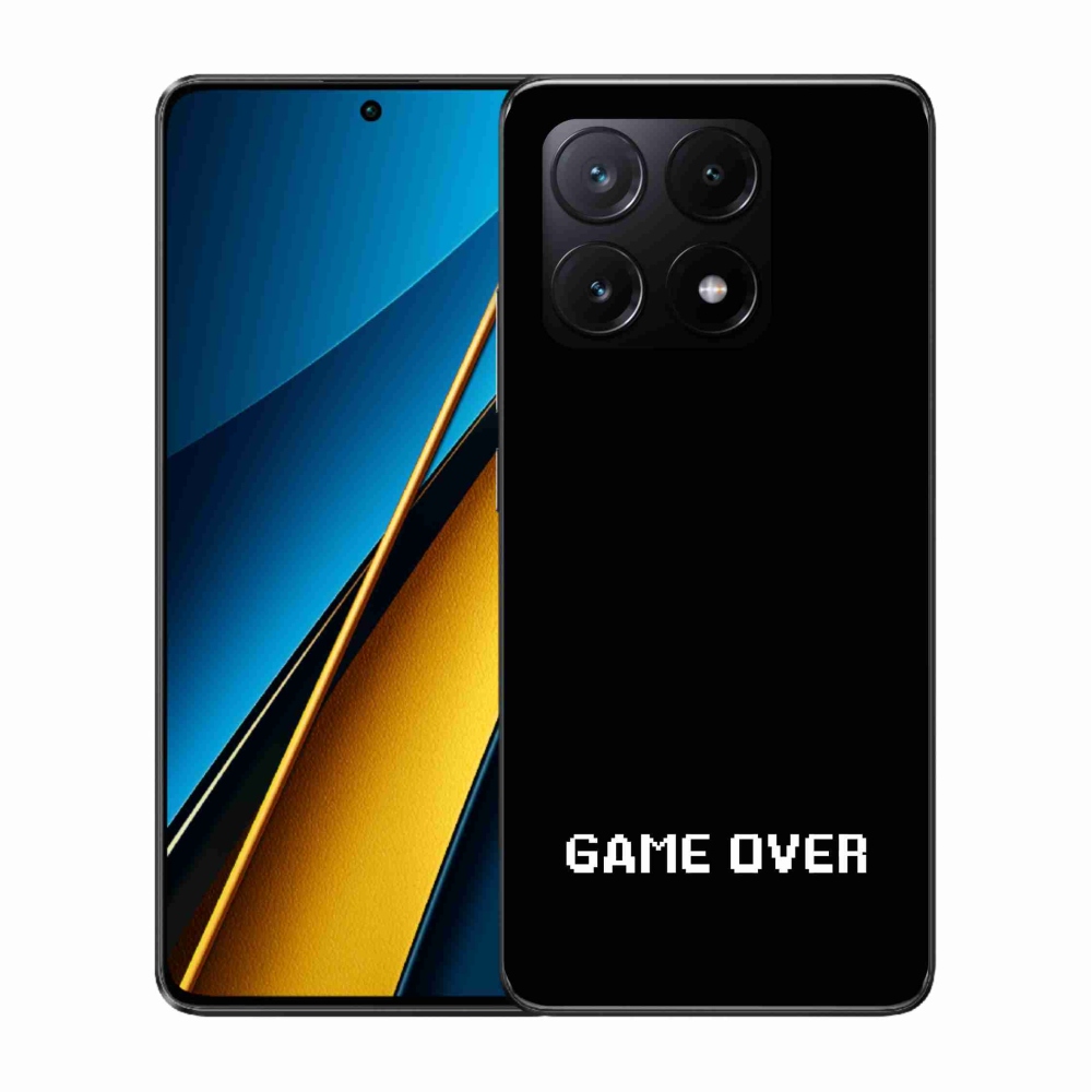 Gélový kryt mmCase na Xiaomi Poco X6 Pro 5G - game over čierne pozadie