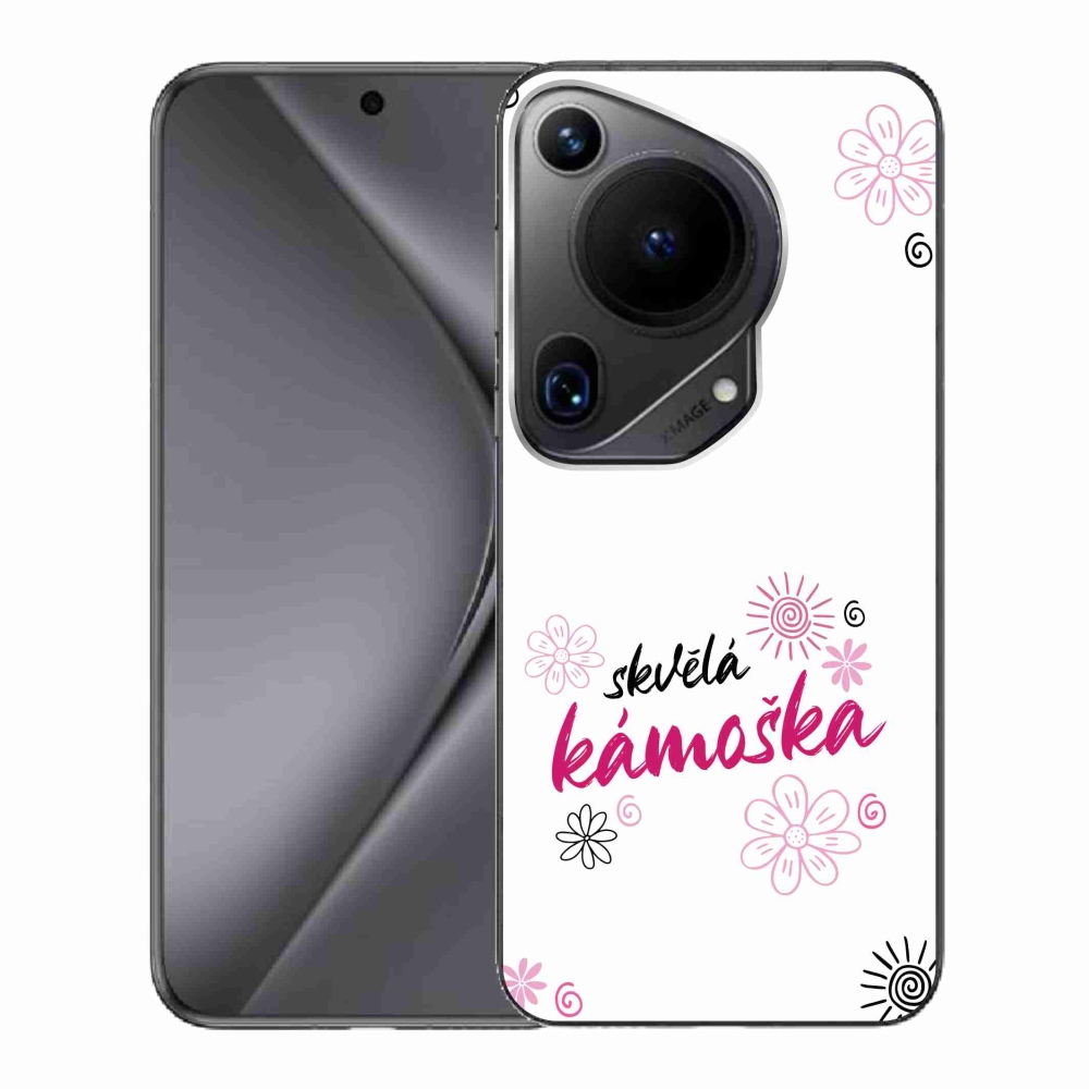 Gélový kryt mmCase na Huawei Pura 70 Ultra - skvelá kamoška biele pozadie