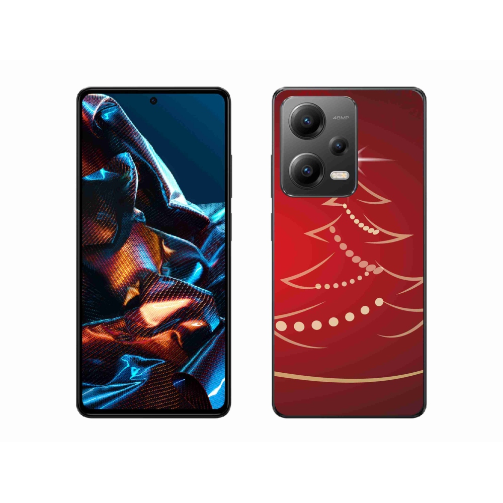 Gélový kryt mmCase na mobil Xiaomi Redmi Note 12 Pro 5G - kreslený vianočný stromček
