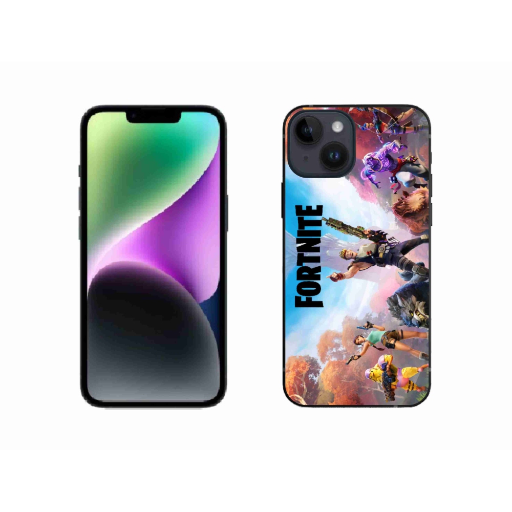 Gélový kryt mmCase na iPhone 14 - fortnite 1