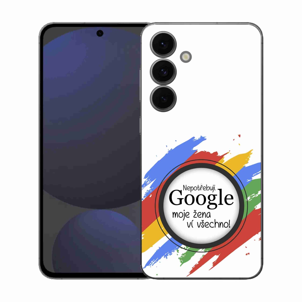 Gélový kryt mmCase na Samsung Galaxy S25 FE - žena vie všetko biele pozadie